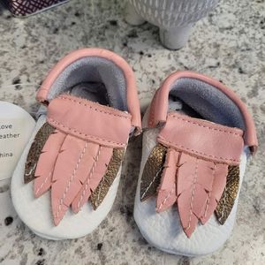 Brand new infant leather moccasins